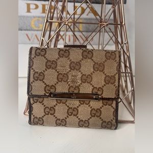 Gucci Canvas Compact Wallet